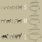 Futternapf 2er Set für große Hunde - Love Design