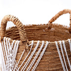 Banana Fiber Storage Basket – Laundry & Plant Basket (3 Sizes)