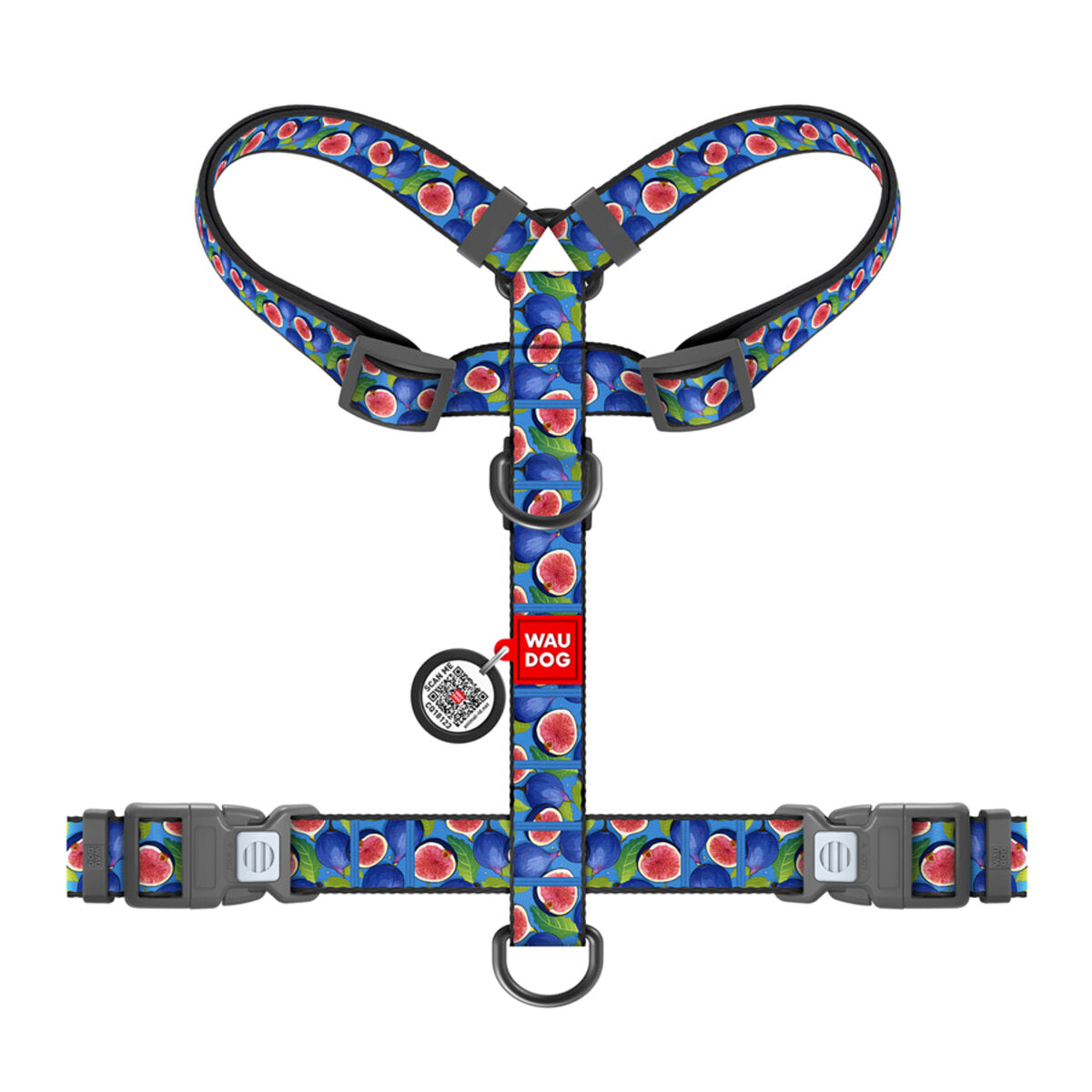 WAUDOG Nylon Dog H-Harness with QR Passport - Fig