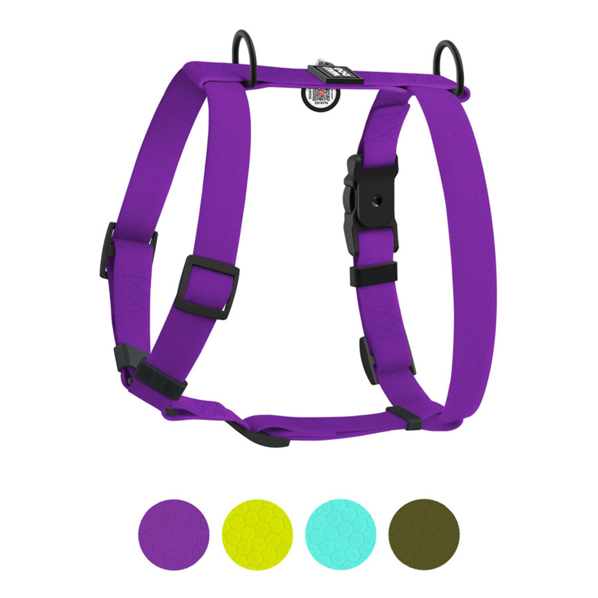 WAUDOG Magnet Dog H-Harness with QR Passport - Purple