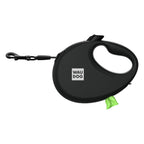 WAUDOG Nylon Dog Leash - Black