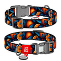 WAUDOG Nylon Dog Collar with QR Passport - Oranges