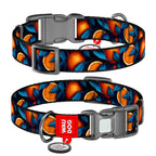 WAUDOG Nylon Dog Collar with QR Passport - Oranges