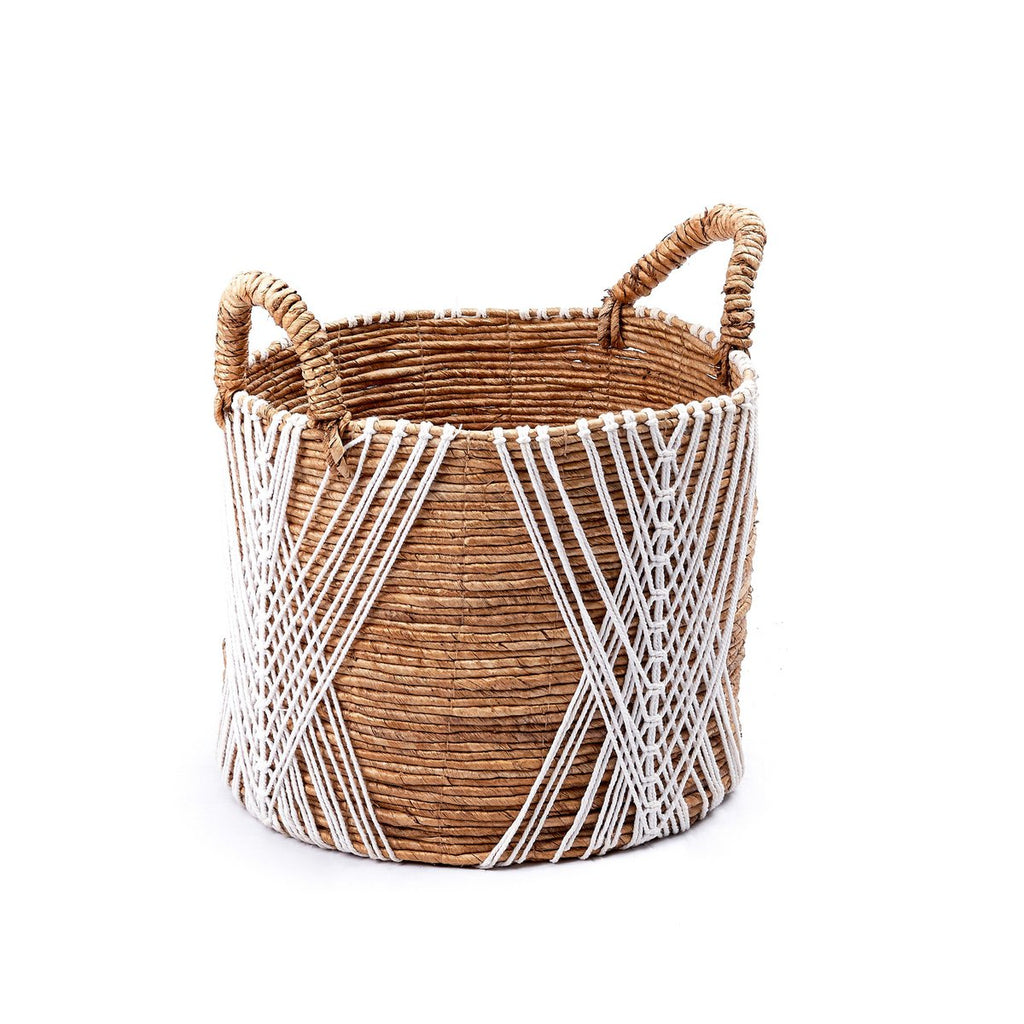 Banana Fiber Storage Basket – Laundry & Plant Basket (3 Sizes)