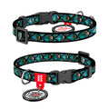 WAUDOG Nylon Dog Collar with QR Passport - Scales
