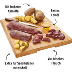 Dogs’n Tiger Adult Hundefutter, Nassfutter, Sattelfest, Getreidefrei, hypoallergen, Monoprotein, Pferd & Kartoffel