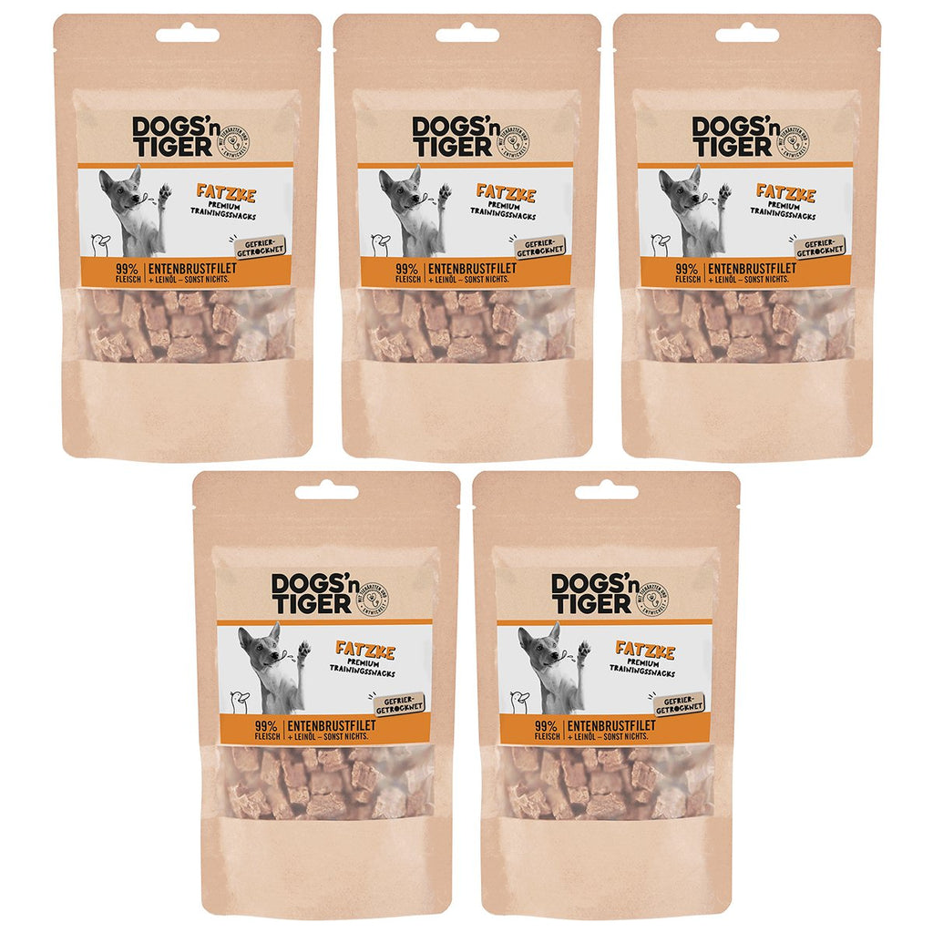 Hunde Snacks, Fatzke, Leckerlies, 99% gefriergetrocknetes Entenbrustfilet