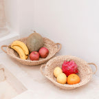 Gewebte Raffiaschale – Obst- und Brotkorb (2 Größen)