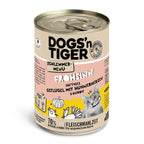 Dogs’n Tiger Adult, Katzenfutter, Frohsinn, Katzen Nassfutter, Getreidefrei, Geflügel & Kürbis