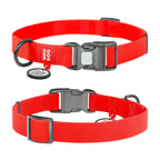 WAUDOG Waterproof Dog Collar with QR Passport - Red