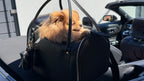 Luxury Airline-Approved Pet Carrier in Genuine Leather with Python Texture