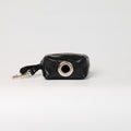 Anaconda Leather Poop Bag Dispenser - Black