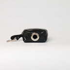 Anaconda Leather Poop Bag Dispenser - Black