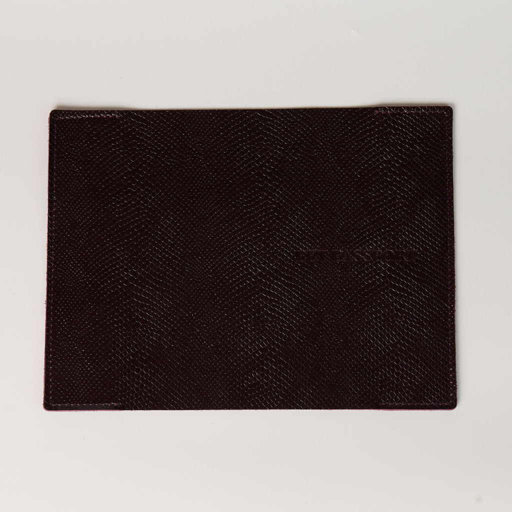 Anaconda Leather Pet Passport Cover - additional product view