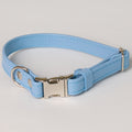 Michelle Leather Collar - Blue