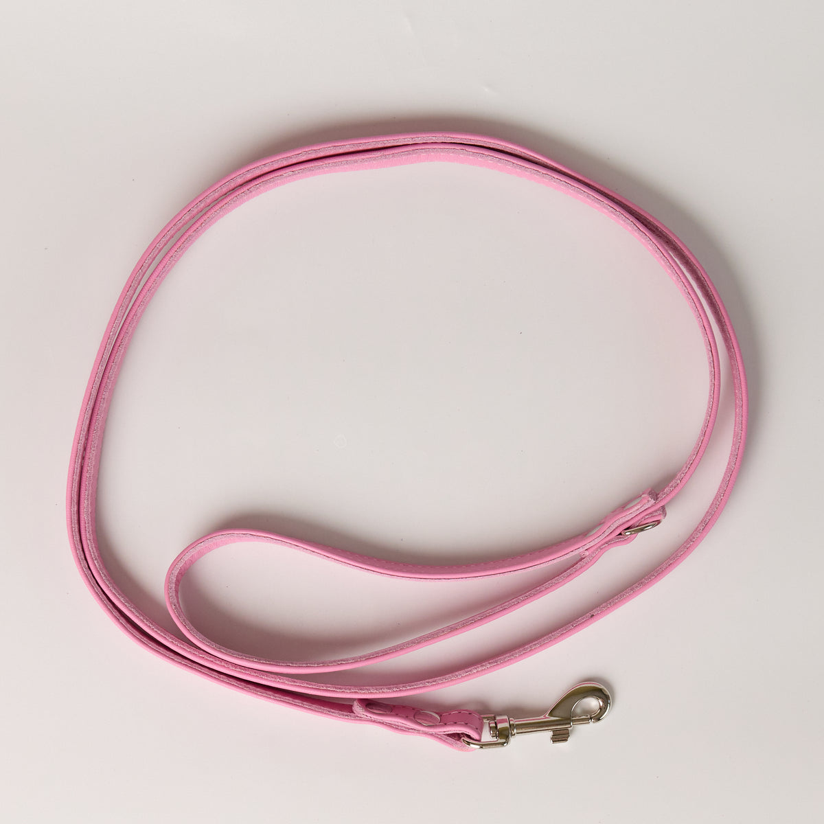 Michelle Leather Leash - Pink