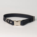 Blue Leather Dog Collar - *