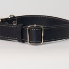 Blue Leather Dog Collar - additional product view