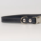Blue Leather Dog Collar - additional product view