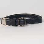Blue Leather Dog Collar - additional product view