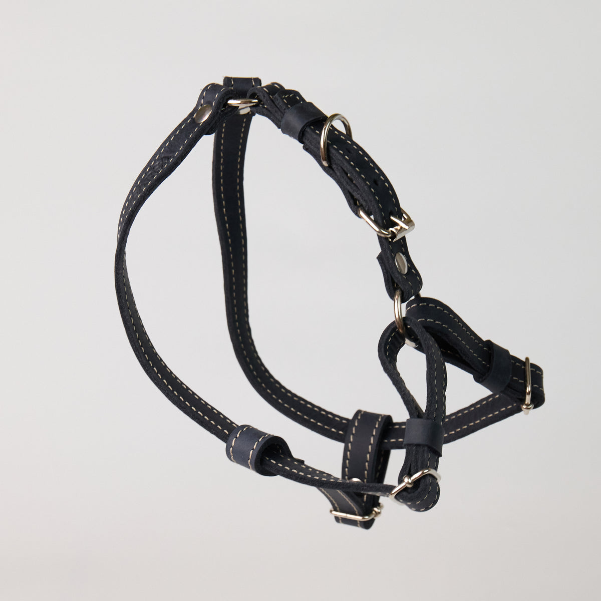 Blue Leather Dog Harness - additional product view