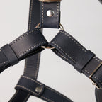 Blue Leather Dog Harness - additional product view
