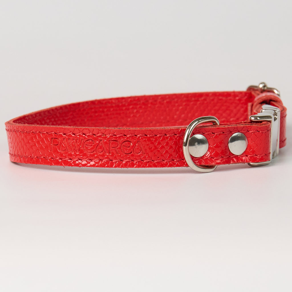 Anaconda Double Leather Dog Collar - additional product view