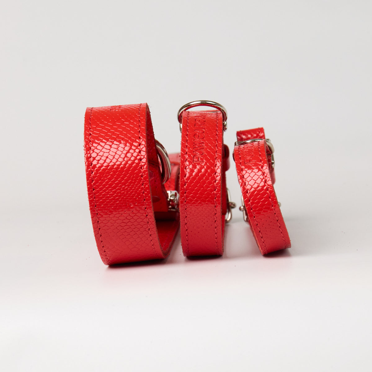 Anaconda Double Leather Dog Collar - additional product view