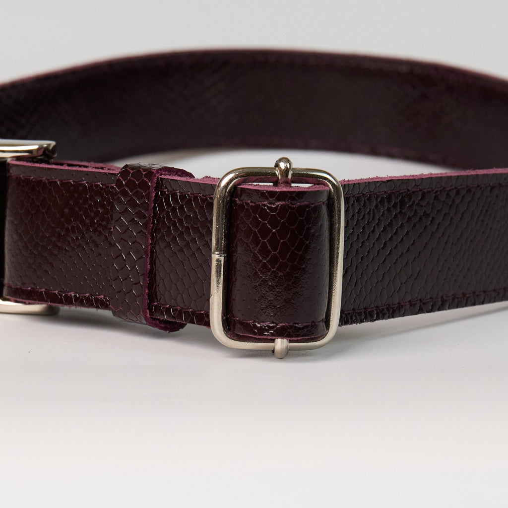 Anaconda Double Leather Dog Collar - additional product view