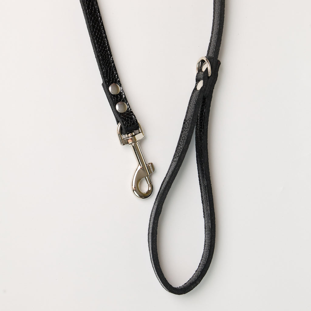 Anaconda Flat Double Leather Dog Leash - additional product view