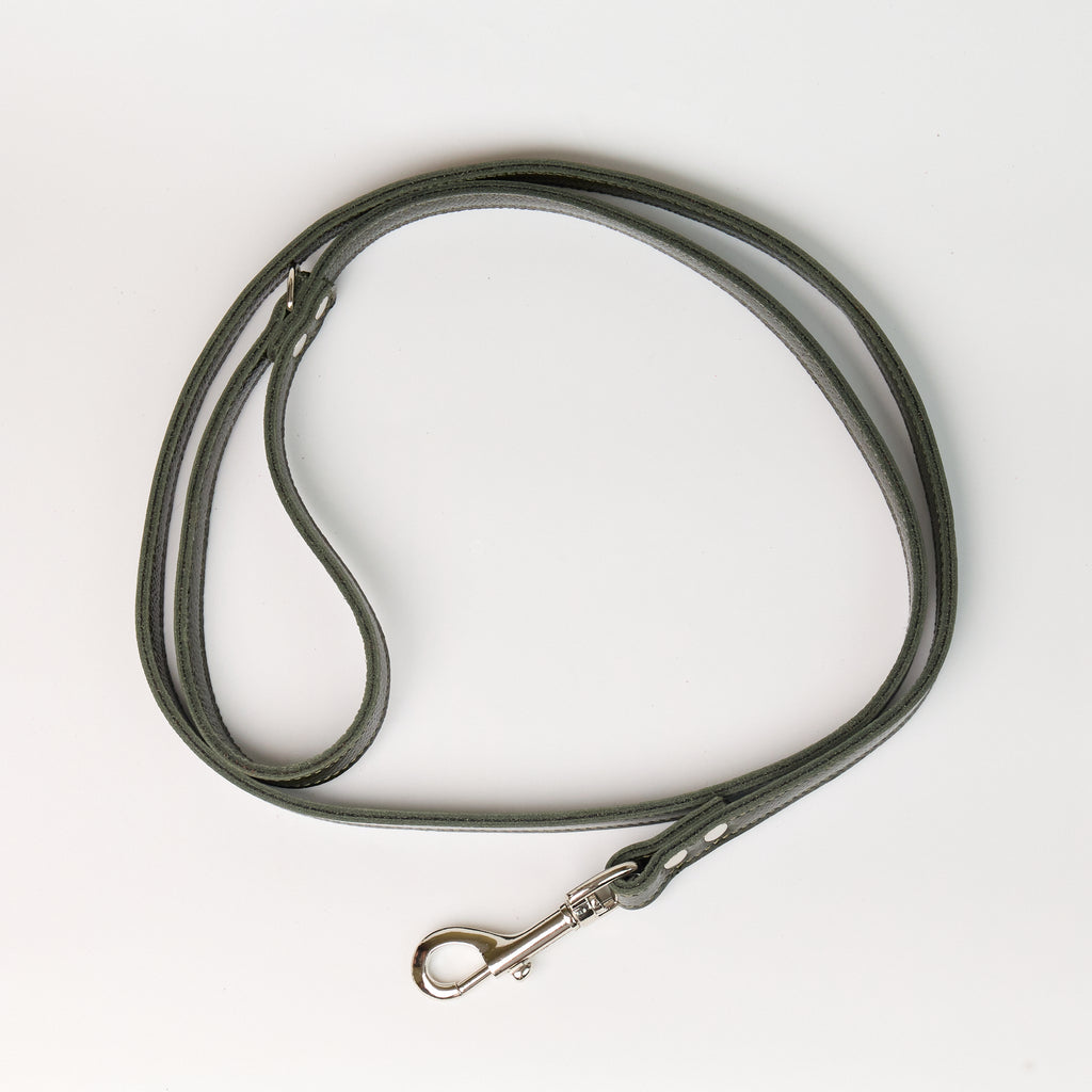 Anaconda Flat Double Leather Dog Leash - additional product view