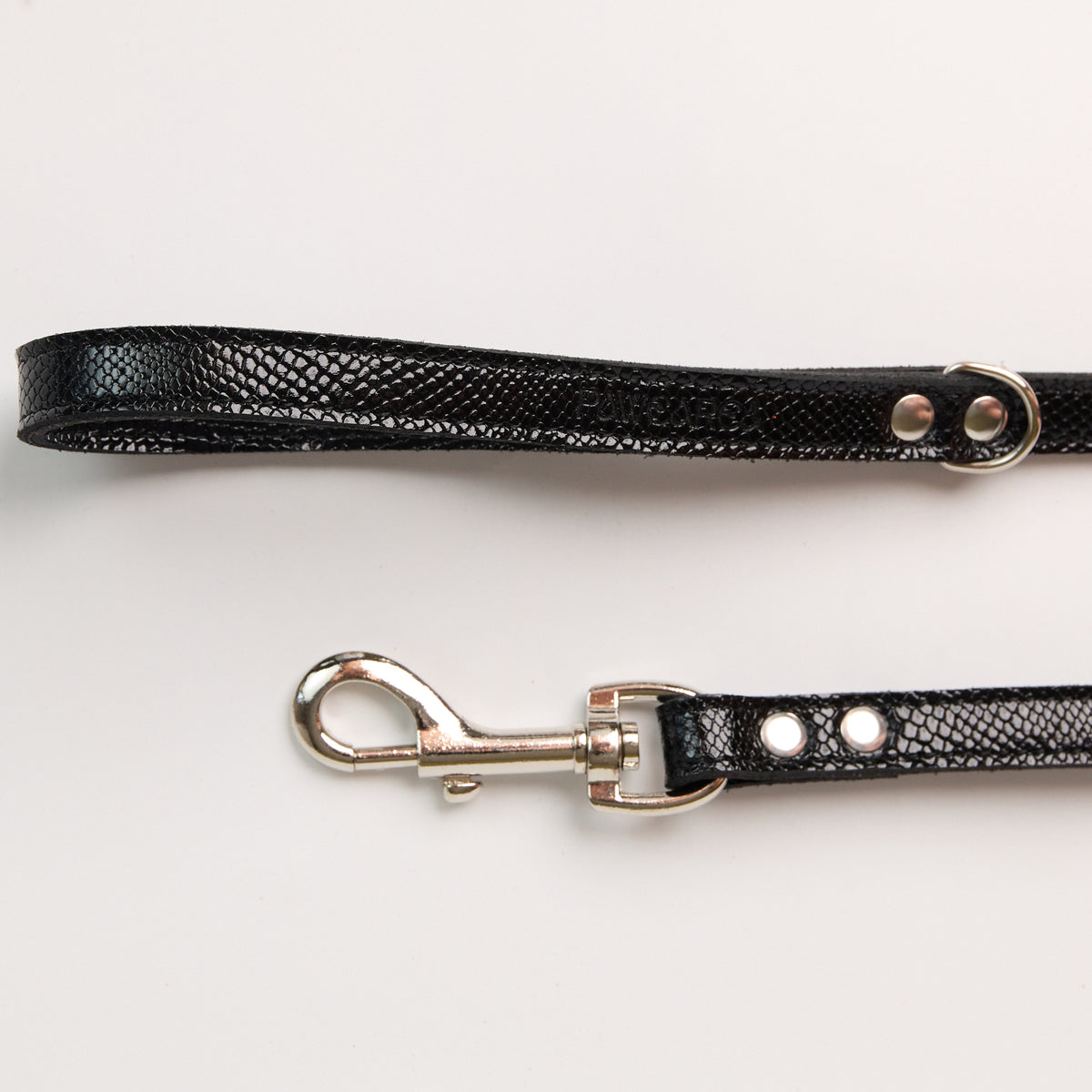Anaconda Flat Double Leather Dog Leash - additional product view
