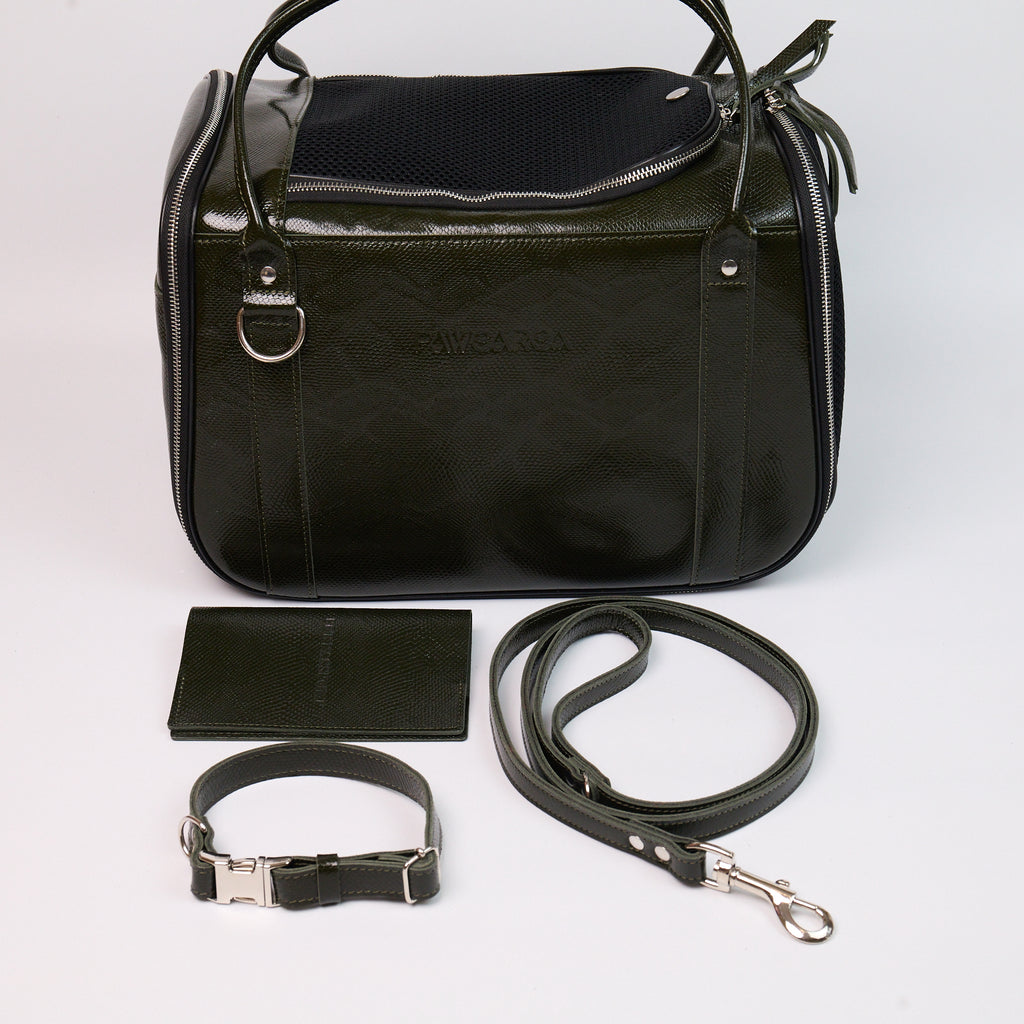 Anaconda Foldable Leather Pet Carrier - additional product view