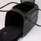 Anaconda Foldable Leather Pet Carrier - close-up product detail