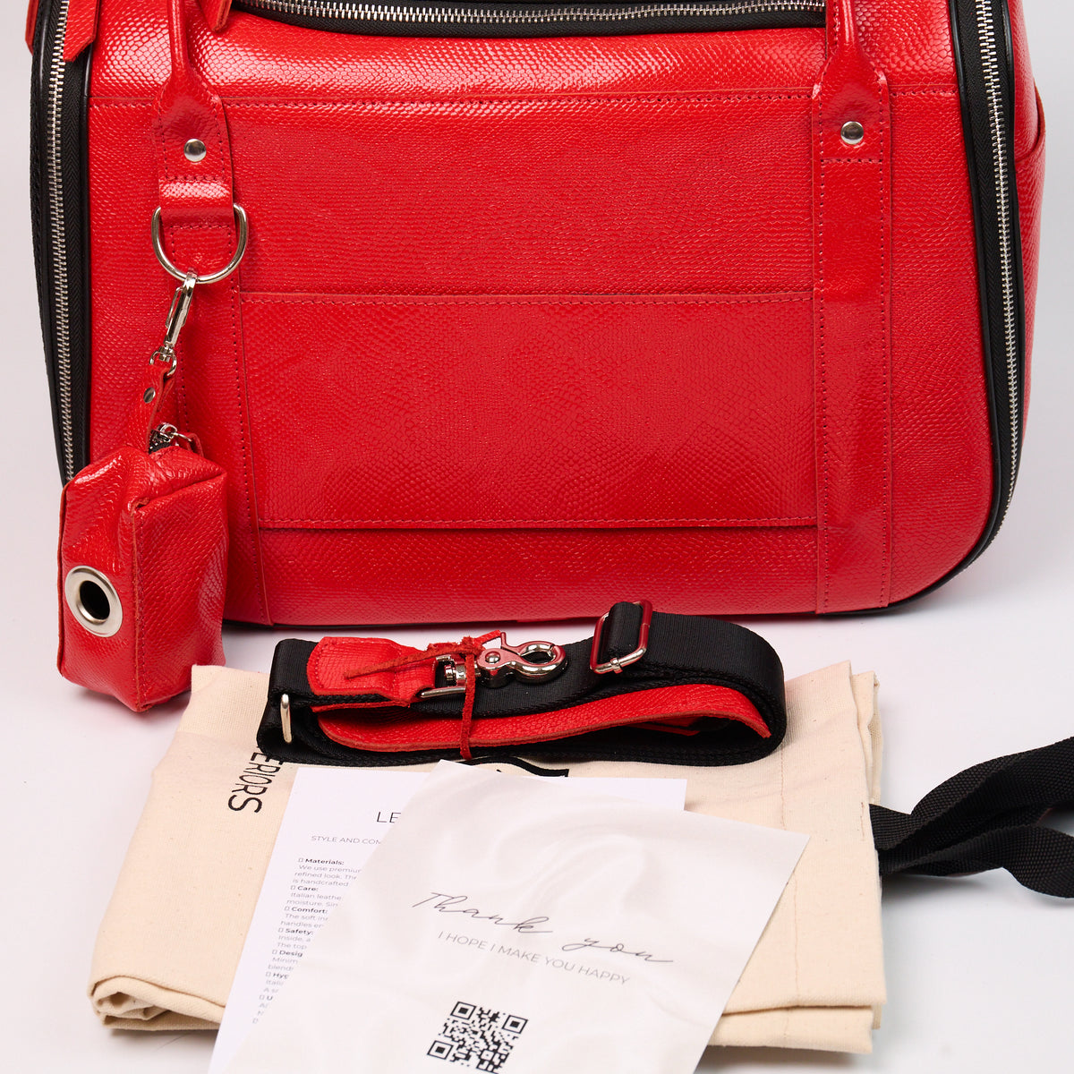 Anaconda Foldable Leather Pet Carrier - additional product view