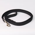 Reflective Canvas Dog Leash - Black