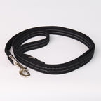 Reflective Canvas Dog Leash - Black
