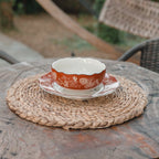 Manteles individuales boho de jacinto de agua (2, 4 o 6 piezas, 38 cm)