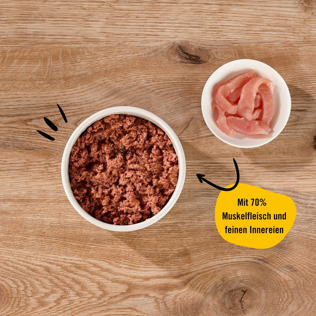 Dogs’n Tiger Adult Premium, Katzenfutter, Köstlich, Nassfutter, Getreidefrei, Pute & Leinöl