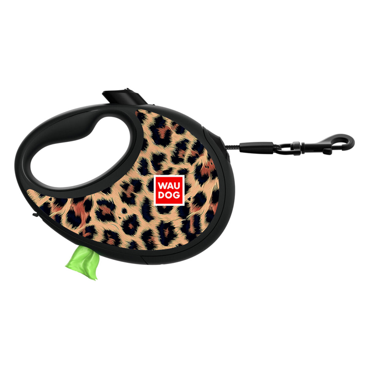 WAUDOG R-Leash Retractable Dog Leash - Leopard