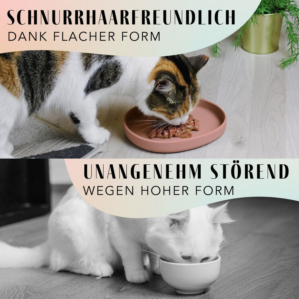 Cat Bowl – Silicone Shallow Whisker-Friendly