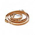 Verstellbare Hundeleine aus Leder – Camel