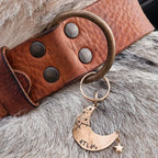 Breites Hundehalsband aus Leder – Camel