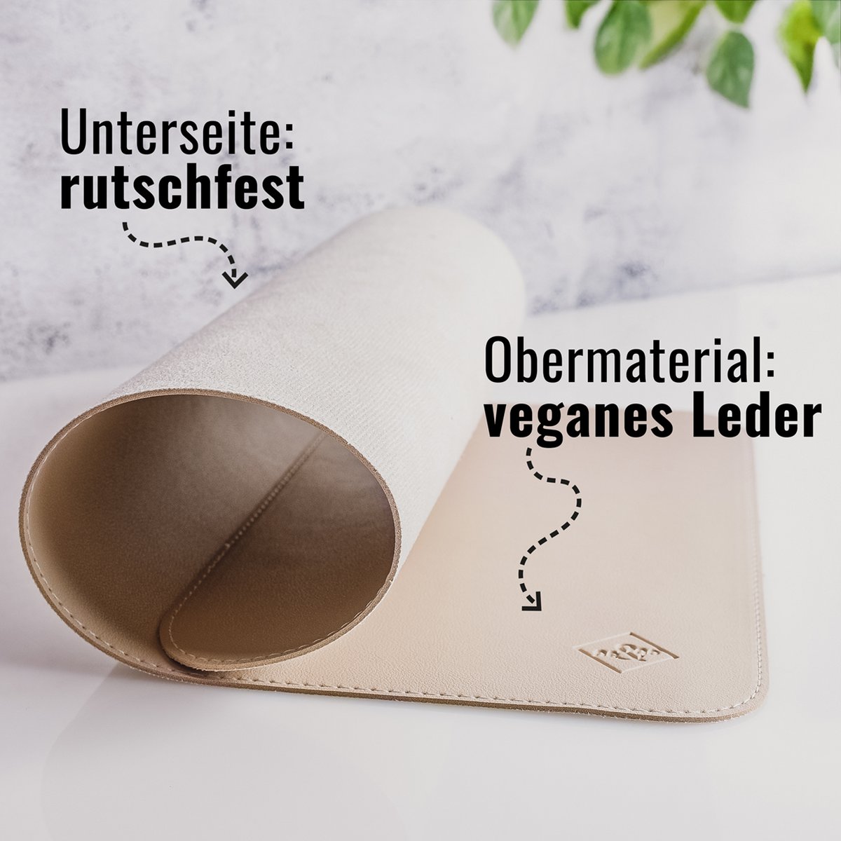 Food base made of vegan leather