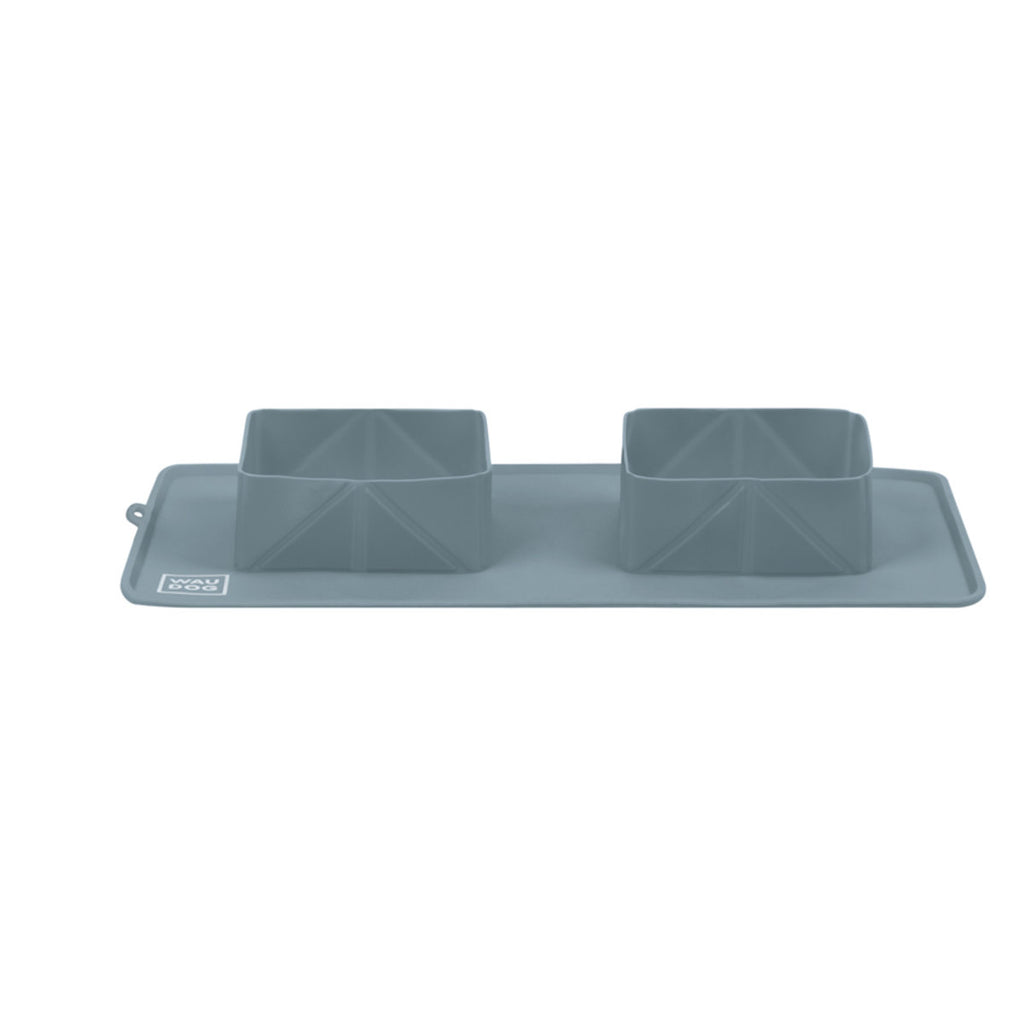 WAUDOG Silicone Portable Folding Bowl - Grey