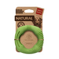 WAUDOG Fun Natural Dog toy Ring, biodegradable rubber, 12 cm, green