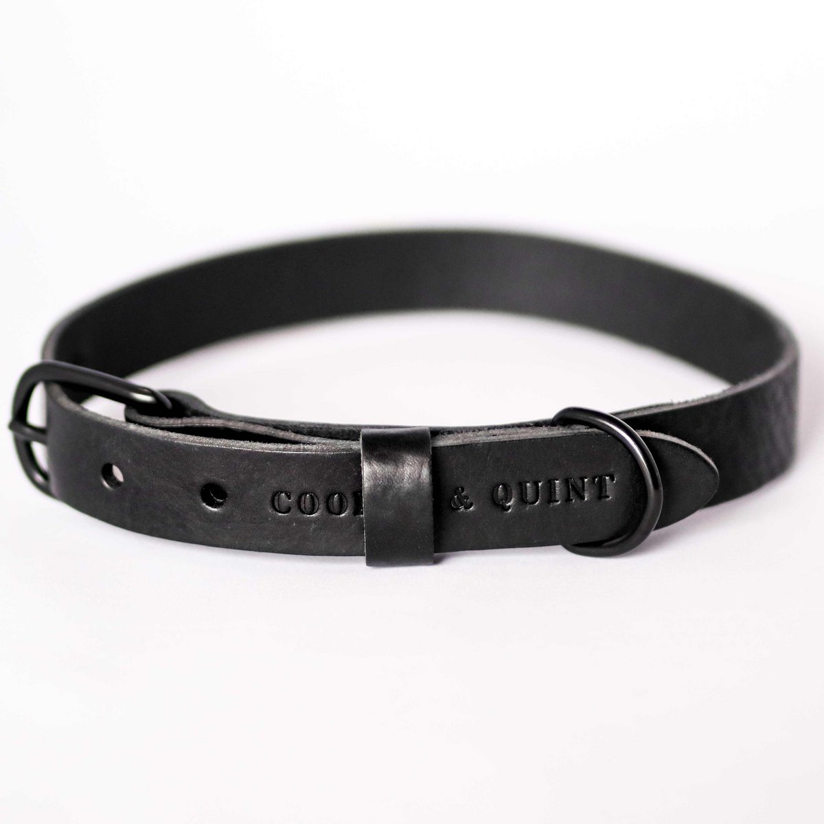 Hundehalsband – Leder (Schwarz)