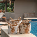 Banana Fiber Storage Basket – Laundry & Plant Basket (3 Sizes)