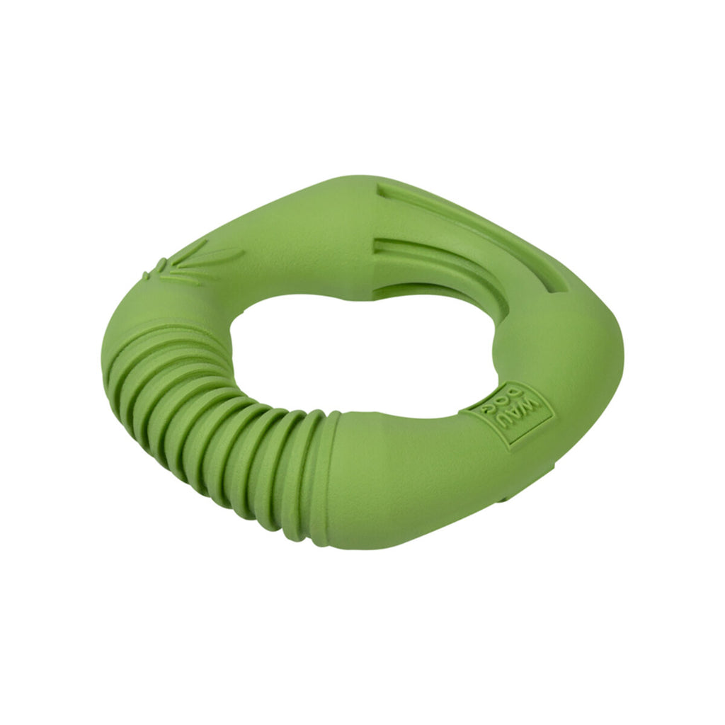 WAUDOG Fun Natural Dog toy Ring, biodegradable rubber, 12 cm, green