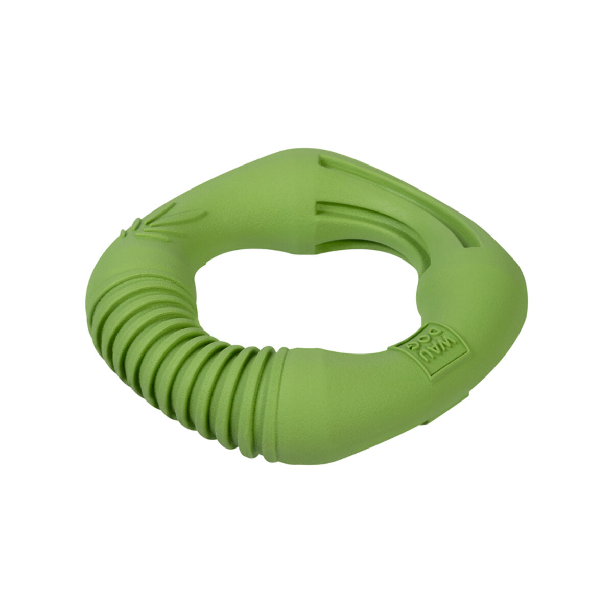 WAUDOG Fun Natural Dog toy Ring, biodegradable rubber, 12 cm, green